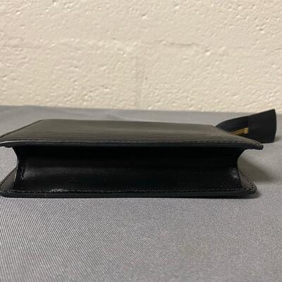 Louis Vuitton Black Epi Trousee Toilette Small Zippered Bag