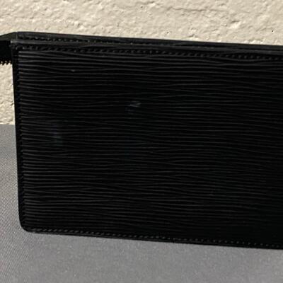 Louis Vuitton Black Epi Trousee Toilette Small Zippered Bag