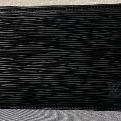 Louis Vuitton Black Epi Trousee Toilette Small Zippered Bag