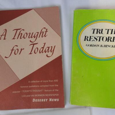7 LDS Books, A thought For Today, The Chaldean Star, Truth Restored