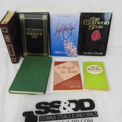 7 LDS Books, A thought For Today, The Chaldean Star, Truth Restored