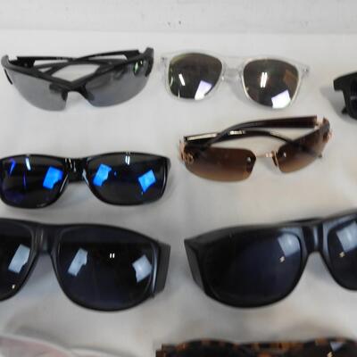 23 Pairs of Sunglasses, Solar Shield, Suncloud, Smith, Mt. Baker and Misc Brands