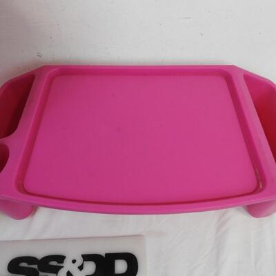 2 Plastic Lap Desks, Pink