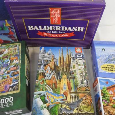 7 Puzzles/Games, Sorry! Balderdash, Memory Lane, National Parks of America