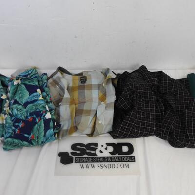 4 pc Men's Apparel, Medium & Large, Hawaii, Volcom, American Living, Cross Creek