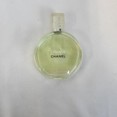 4 Bottles of Perfume, Bvlgari, Chanel, Le Moire