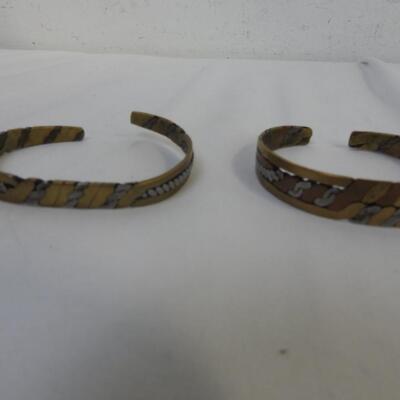 6 Bracelets, Metal and Brass, Jewelry
