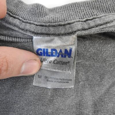 5 T-Shirts, Batman, Park City, Nasa, USU, Medium and Large