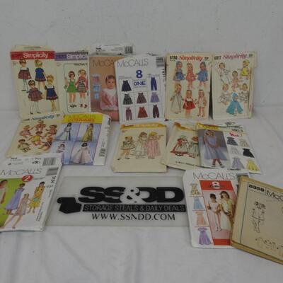 15 Sewing Patterns, Simplicity & McCall's