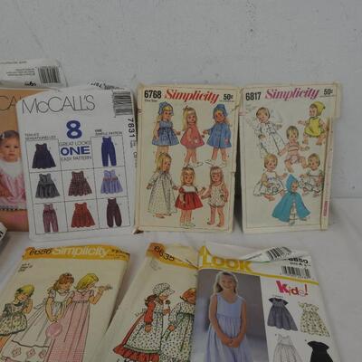 15 Sewing Patterns, Simplicity & McCall's