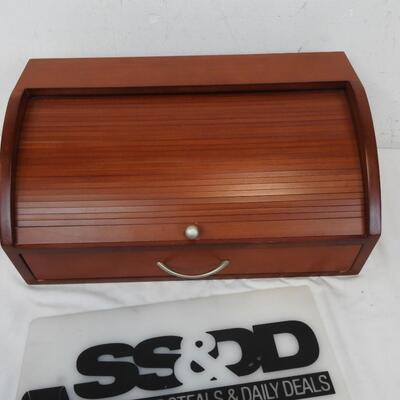 Wooden Desk Organizer, Rollaway and Drawer