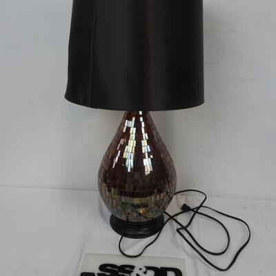 Brown and Red Lamp, Mirrored Surface