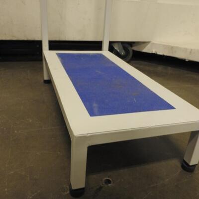 White and Blue Exercise Step