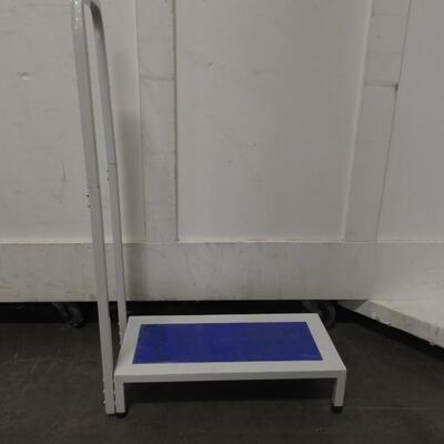 White and Blue Exercise Step
