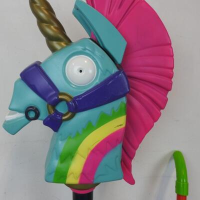 3 pc Toys, Fortnite Stick Horse, Sit-to-Stand Learning Walker, Small Vacuum