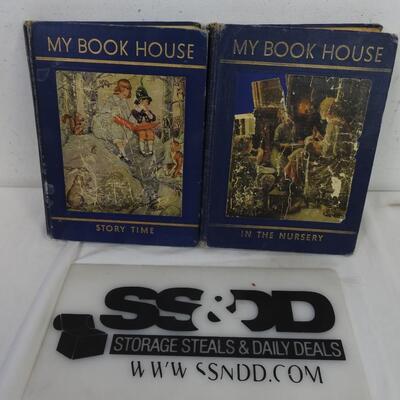 2 Vintage Kids Books, By Book House, Story Time and In the Nursery, 1937