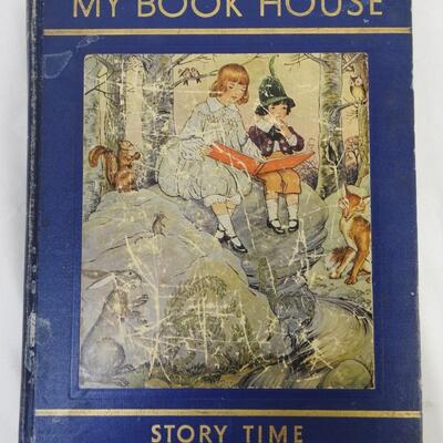 2 Vintage Kids Books, By Book House, Story Time and In the Nursery, 1937