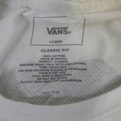 2 Vans T-Shirts, Large