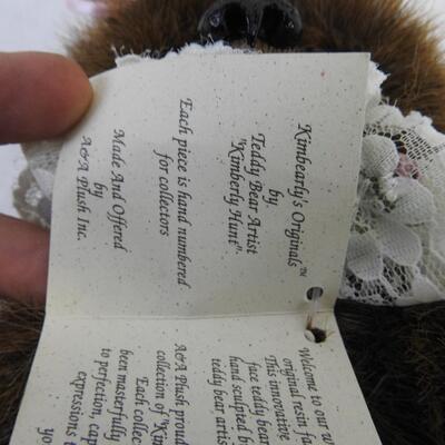 5 Stuffed Bear Dolls, Kimbearly's Originals, Collectable
