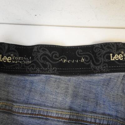 4 Pairs of Jeans, Abercrombie & Fitch, 27/4, Lee Sz 14, Lee sz 18w, Gap Size 10