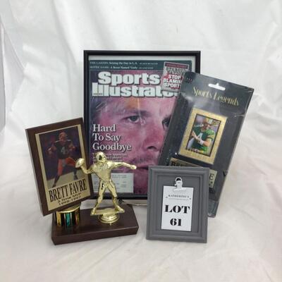 (61) PACKERS | Signed Brett Farve Sports Illustrated | Farve Collectibles