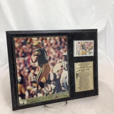 (69) PACKERS | Brett Farve 1995 Wall Plaque and Card