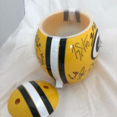 (70) PACKERS | Signed Chip + Dip Helmet 2002 Offense