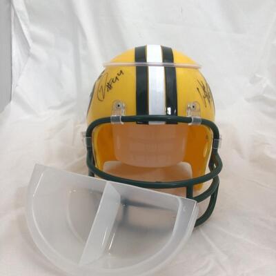 (70) PACKERS | Signed Chip + Dip Helmet 2002 Offense