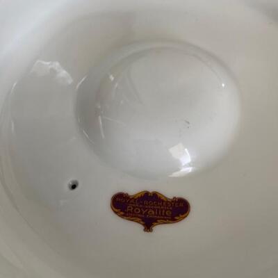 Vintage Fraunfelter Royal Rochester Royalite China Casserole