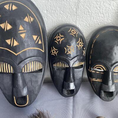 Lot of 8 African Masks