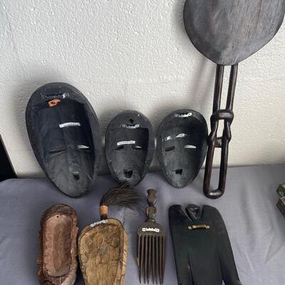 Lot of 8 African Masks