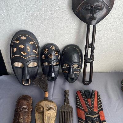 Lot of 8 African Masks