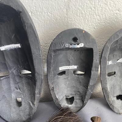 Lot of 8 African Masks