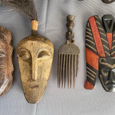 Lot of 8 African Masks