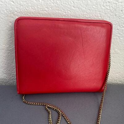 Vintage Salvatore Ferragamo Red Leather Purse
