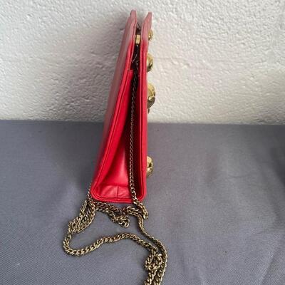 Vintage Salvatore Ferragamo Red Leather Purse