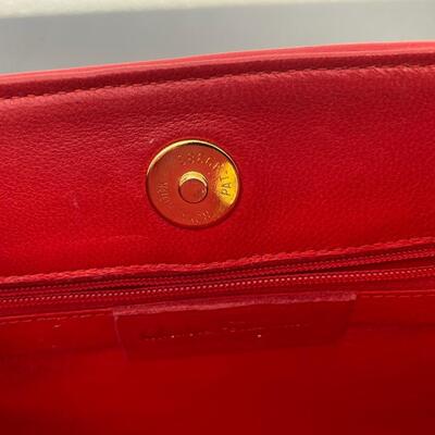 Vintage Salvatore Ferragamo Red Leather Purse