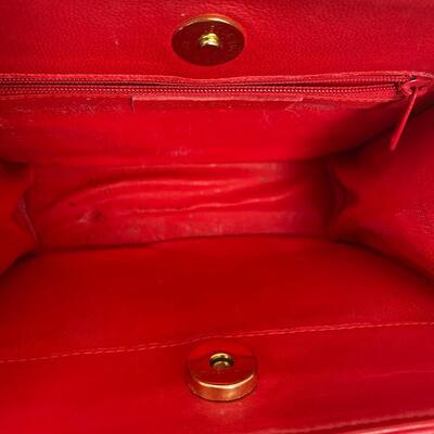 Vintage Salvatore Ferragamo Red Leather Purse