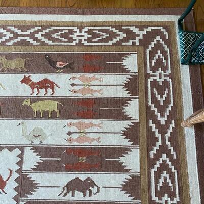 Flat weave rug