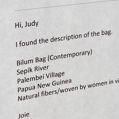 Framed Handwoven Bilum Bag