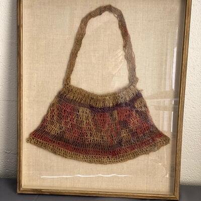 Framed Handwoven Bilum Bag