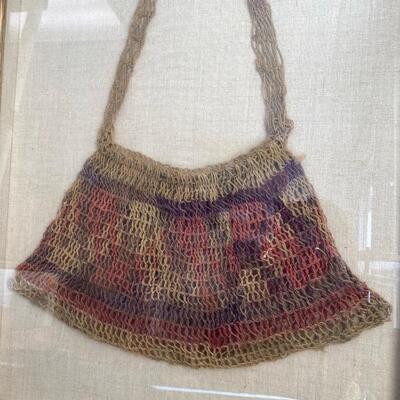 Framed Handwoven Bilum Bag