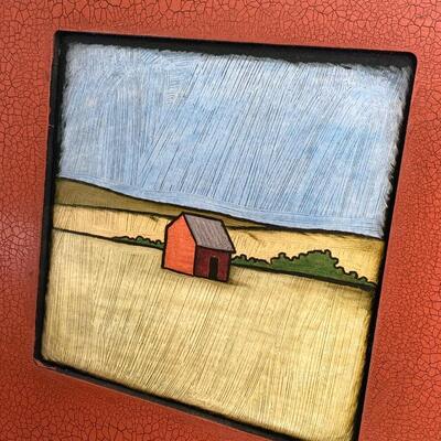 Chip Dupont "Little Red House" painting