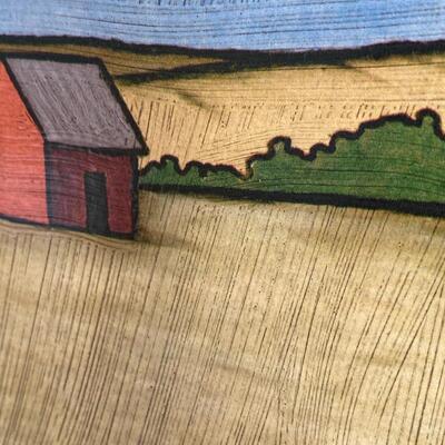 Chip Dupont "Little Red House" painting