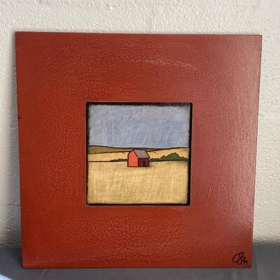 Chip Dupont "Little Red House" painting