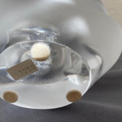 Lalique France "Sylvie" Birds Crystal Vase