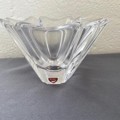 Orrefors "Orion" Crystal Glass Bowl