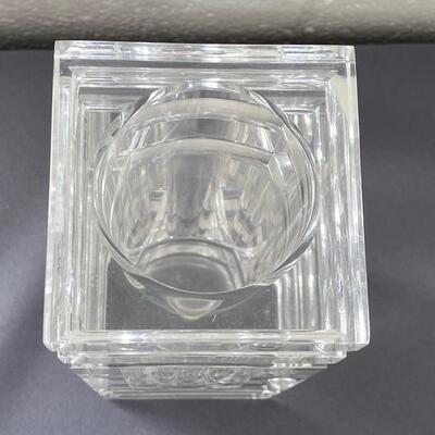 Lucite Pillar Vase