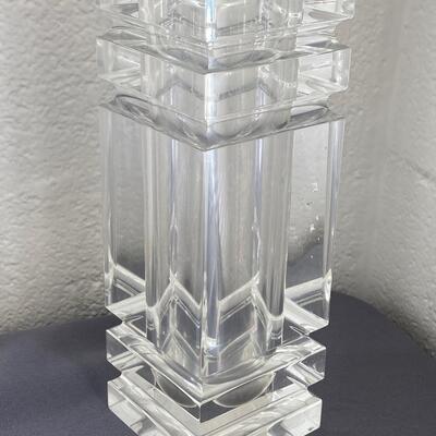 Lucite Pillar Vase