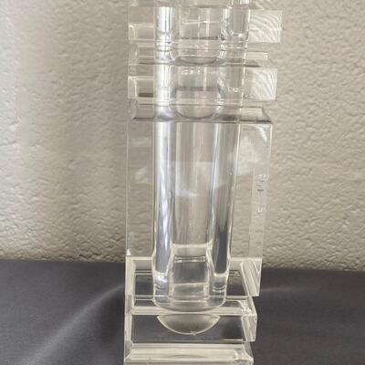 Lucite Pillar Vase